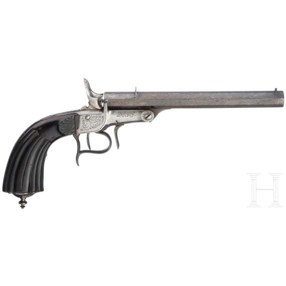 A cased target pistol, ca. 1880