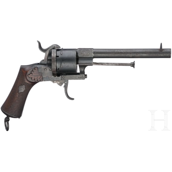 Pin-fire revolver by Kirschbaum, Solingen, ca. 1868