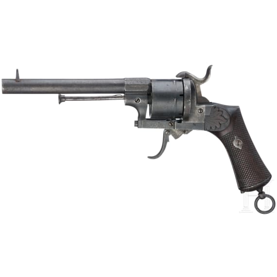 Pin-fire revolver by Kirschbaum, Solingen, ca. 1868