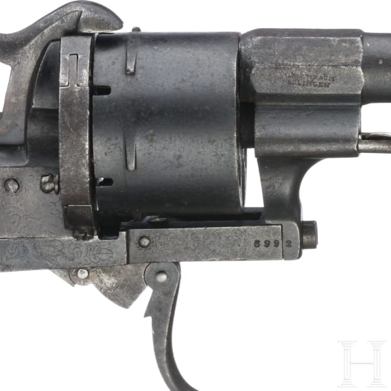 Pin-fire revolver by Kirschbaum, Solingen, ca. 1868