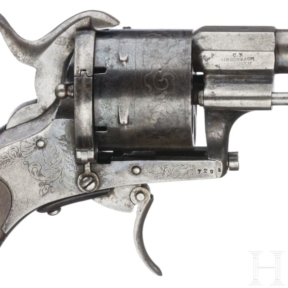 Pin-fire revolver by Kirschbaum, Solingen, ca. 1870