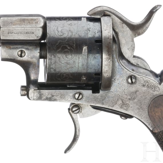 Pin-fire revolver by Kirschbaum, Solingen, ca. 1870