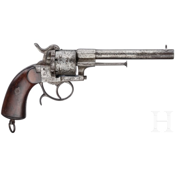 Pin-fire revolver by Peter Daniel L&uuml;neschloss, Solingen, ca. 1870