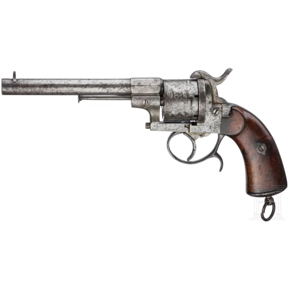 Pin-fire revolver by Peter Daniel L&uuml;neschloss, Solingen, ca. 1870