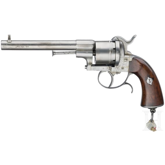Pin-fire revolver by Peter Daniel L&uuml;neschloss, Solingen, ca. 1870