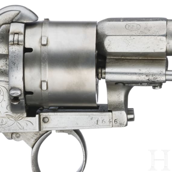 Pin-fire revolver by Peter Daniel L&uuml;neschloss, Solingen, ca. 1870
