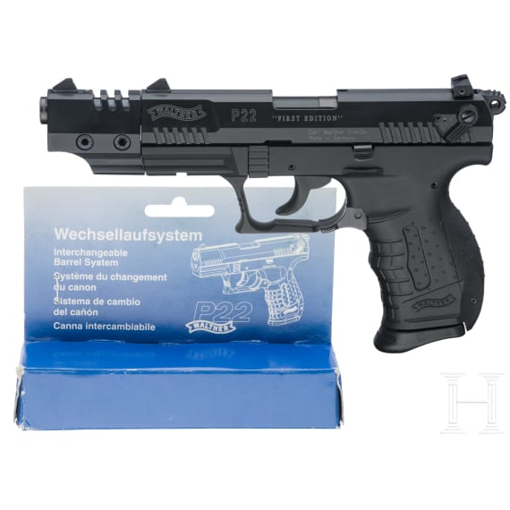 Walther P22, First Edition, with two conversion barrels