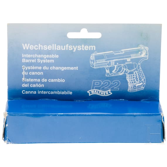 Walther P22, First Edition, with two conversion barrels
