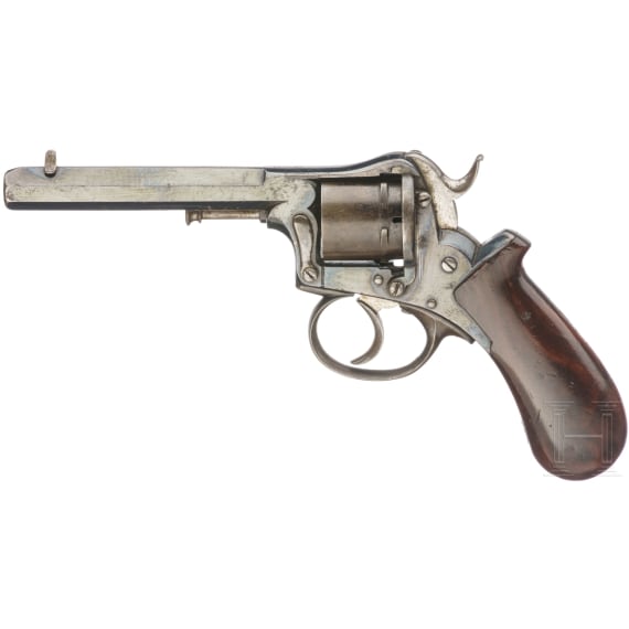 A French Lefaucheux revolver, ca. 1860