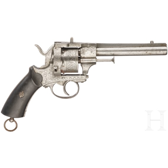 A French pinfire revolver, ca. 1860
