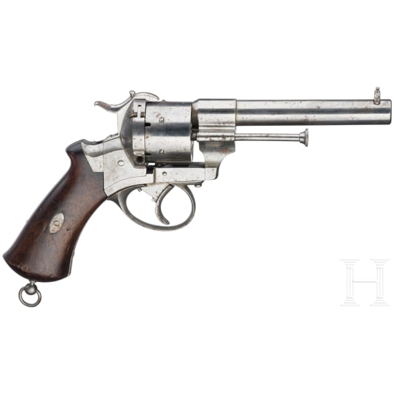 A pinfire revolver by Lefaucheux, ca. 1865
