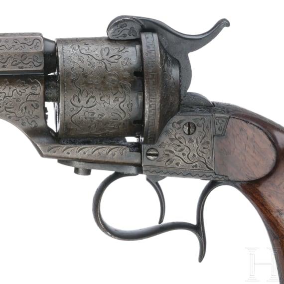 A pinfire revolver by Lefaucheux, Paris, ca. 1860
