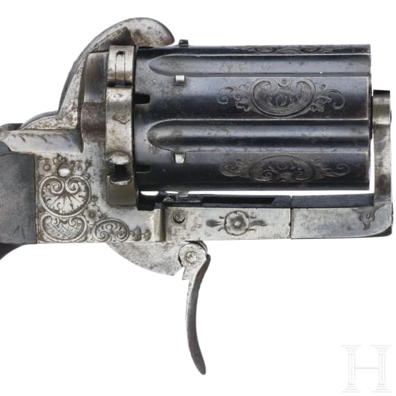A Lefaucheux Pepperbox, ca. 1870