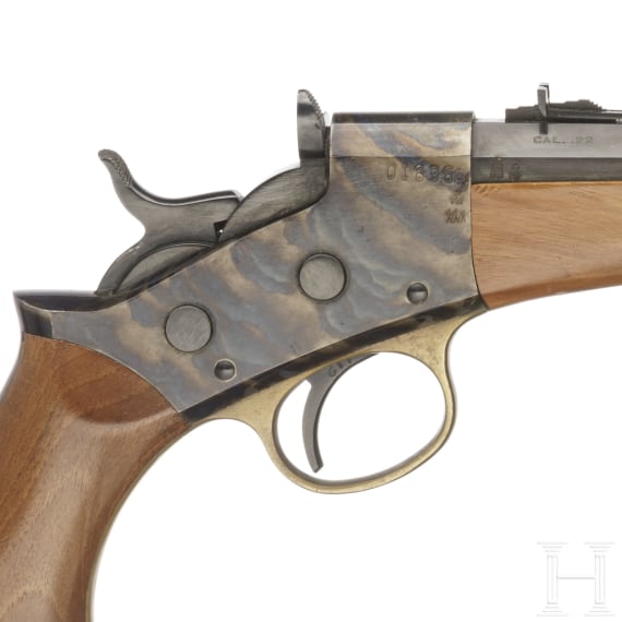 Rolling-Block pistol by Hege-Uberti, Italy