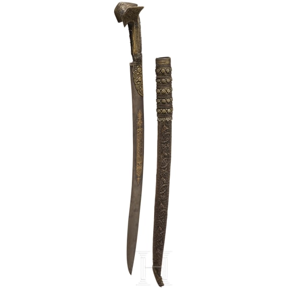 A yatagan, modern replica in Balkan-Ottoman style, 20th century