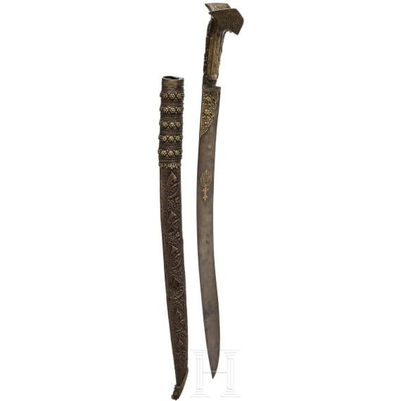 A yatagan, modern replica in Balkan-Ottoman style, 20th century