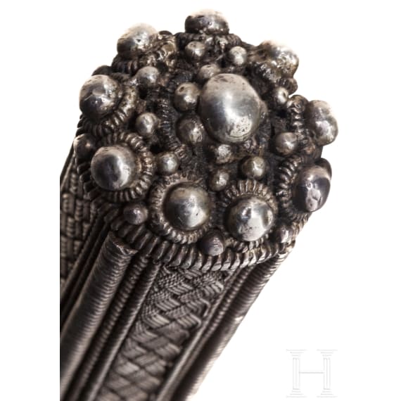 A silver mounted bicak from the Balkans, 1st half of the 19th century