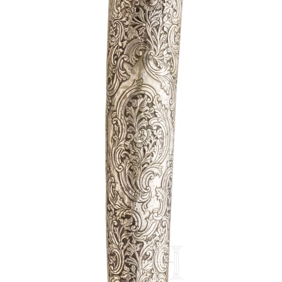 An Ottoman khanjar with walruss-ivory hilt, 2nd half of the 18th century