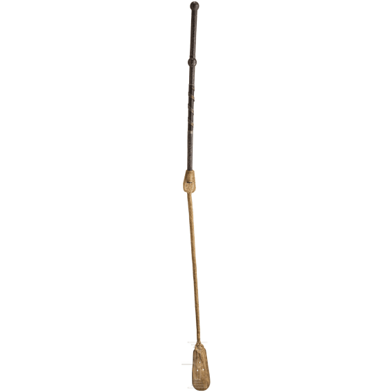 A Caucasian nielloed riding whip, circa 1900