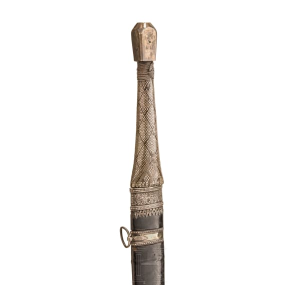 A silver mounted Omani sword, 19th century