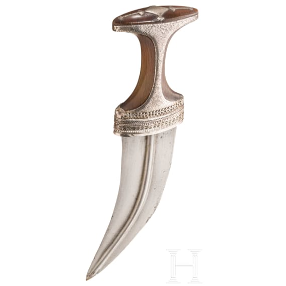 An Omani jambya with rhinoceros horn handle, 19th century