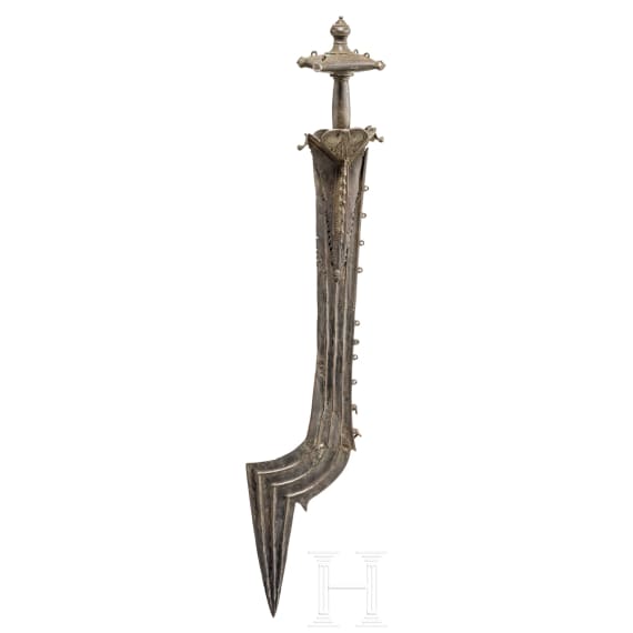 A South Indian bronze temple sword, Kerala, 17th century