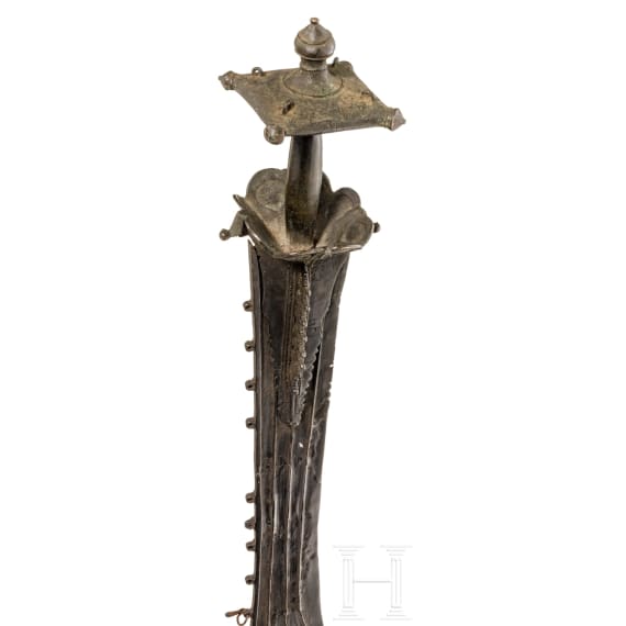 A South Indian bronze temple sword, Kerala, 17th century