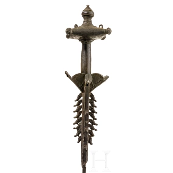 A South Indian bronze temple sword, Kerala, 17th century