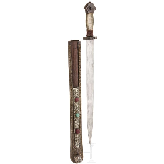 A Tibetan short sword, 19th century