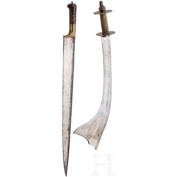 A Nepalese kora and an Afghan Khyber knife, 19th century