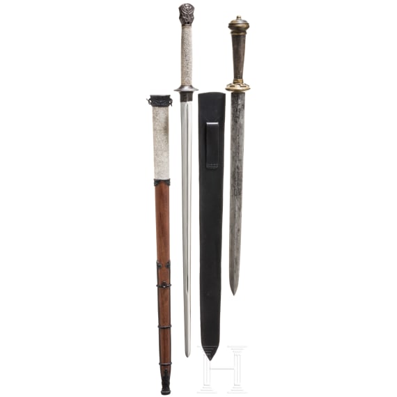 Two Chinese jian, 19th and 20th century