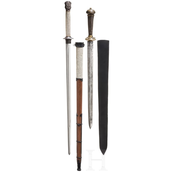 Two Chinese jian, 19th and 20th century