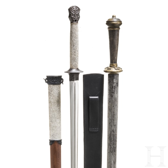 Two Chinese jian, 19th and 20th century