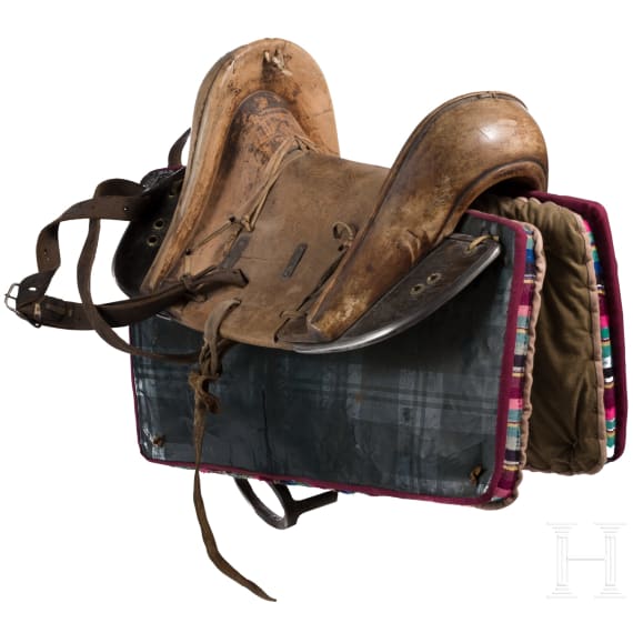 A Chinese saddle, 20th century
