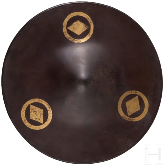 A Japanese jingasa, late Edo period