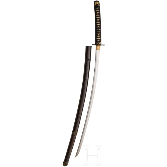A Japanese handachi-mounted katana, late Edo period