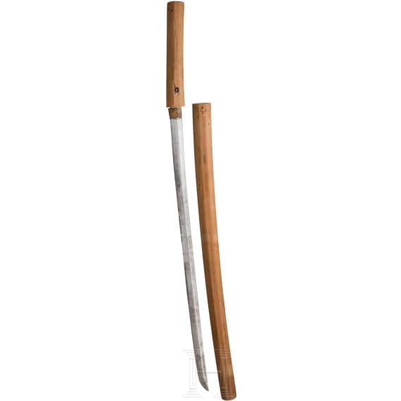 A Japanese katana in shirasaya, late Meiji period