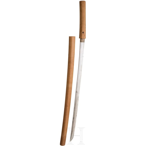 A Japanese katana in shirasaya, late Meiji period