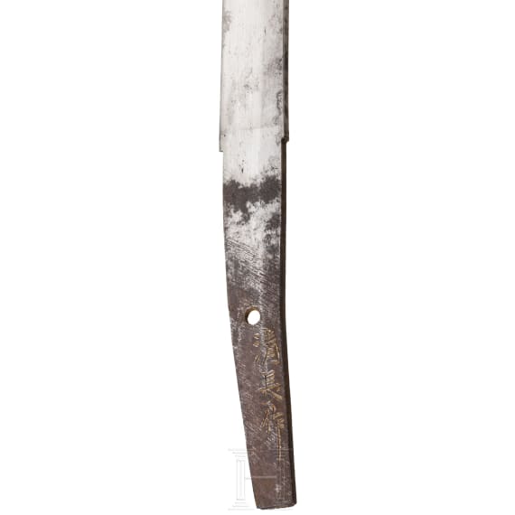 A Japanese blade of a boy's katana in wakizashi mountings, 2nd half of the Meiji period