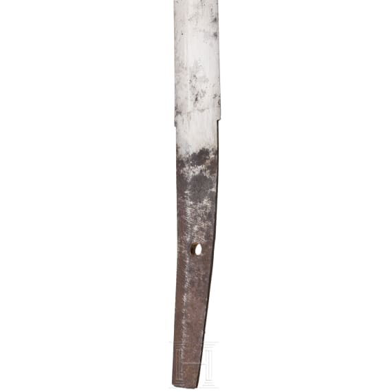 A Japanese blade of a boy's katana in wakizashi mountings, 2nd half of the Meiji period