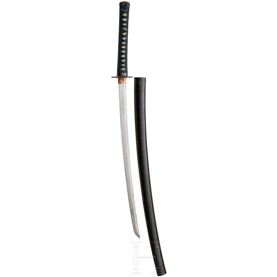 A Japanese wakizashi, late Meiji period