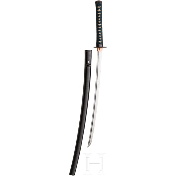 A Japanese wakizashi, late Meiji period