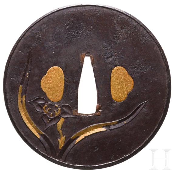 A Japanese Bushu tsuba, Edo period