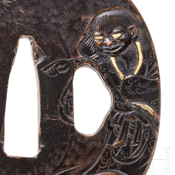 Two Japanese tsubas, late Edo/early Meiji period