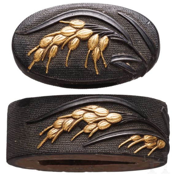 A Japanese fuchi kashira, Edo period