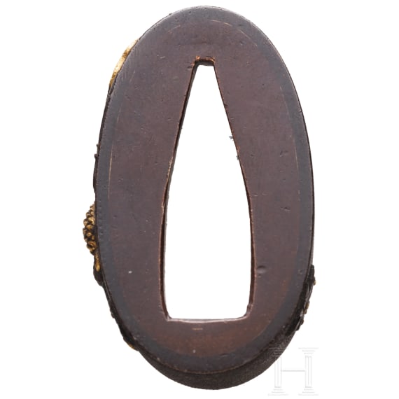 A Japanese fuchi kashira, Edo period