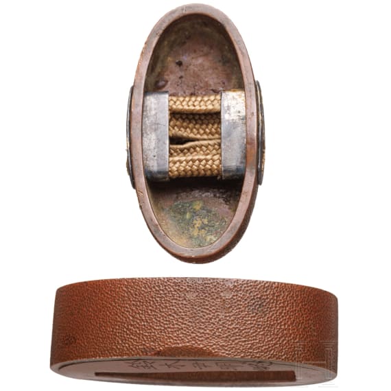 A Japanese fuchi kashira, Edo period