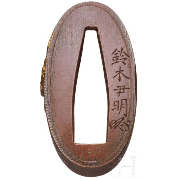 A Japanese fuchi kashira, Edo period