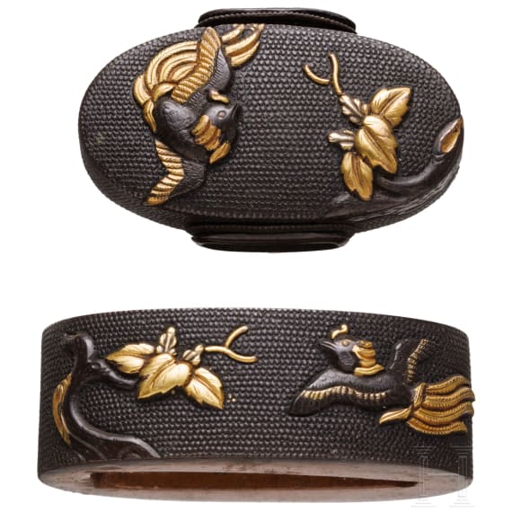 A Japanese fuchi kashira, Edo period