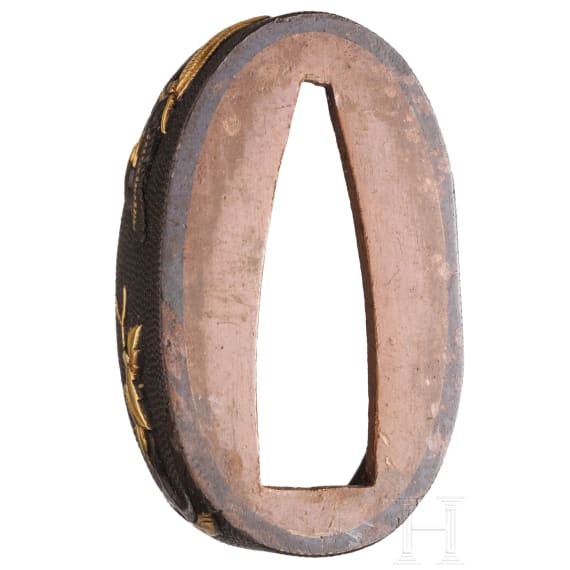 A Japanese fuchi kashira, Edo period